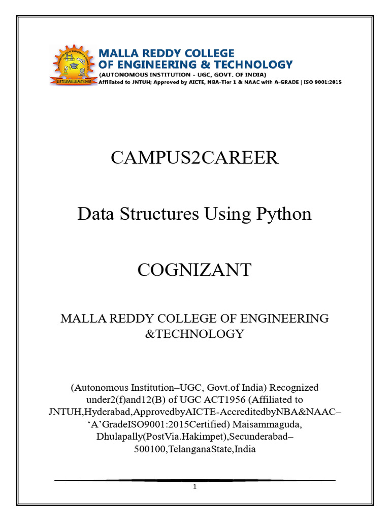 Data Structures in Python Guide | PDF | Parameter (Computer Programming ...