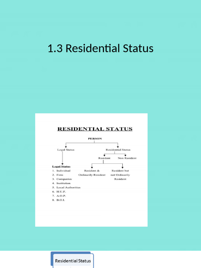 India Resident Status Guidelines 2022 | PDF | Income | Economies