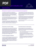 ORX Cause & Impacts Operational Risk Reference Taxonomy Summary | PDF ...