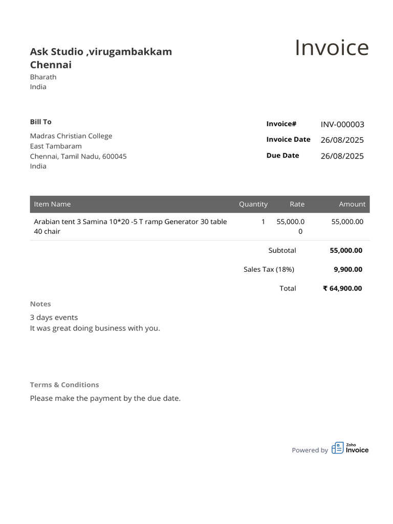 Invoice PDF