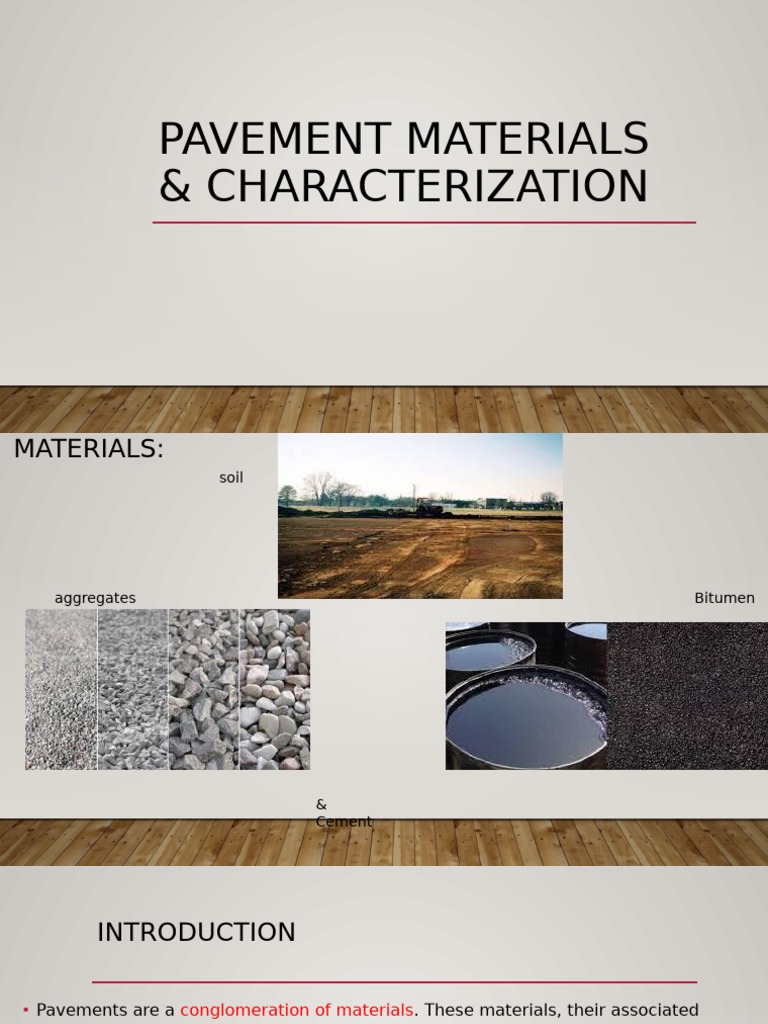 Pavement Materials and Soil Characterization | PDF | Construction ...