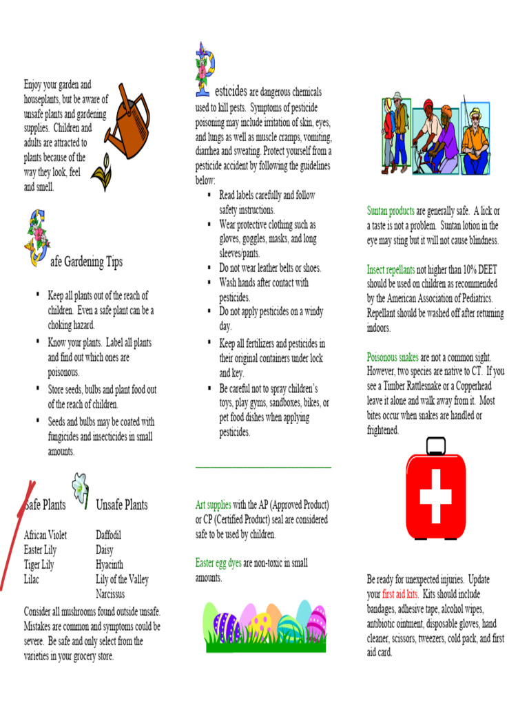 Safe Gardening and Poison Prevention Tips | PDF | Pesticide
