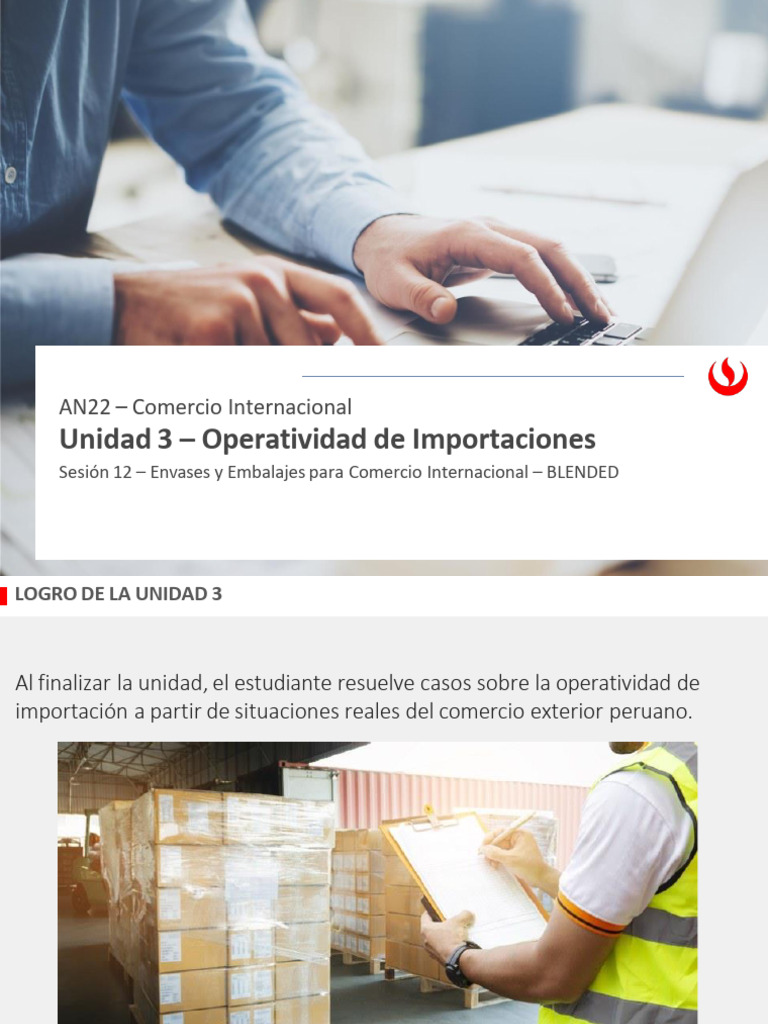 Unidad 3 Operatividad de Importaciones: AN22 Comercio Internacional ...