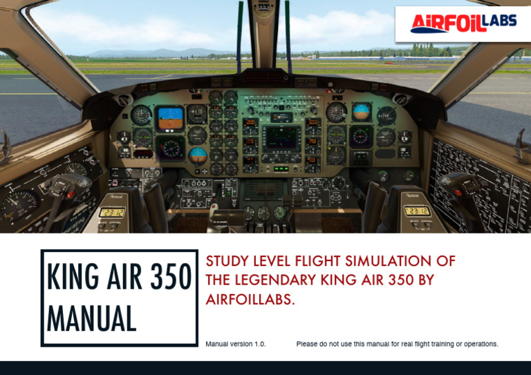King Air 350 Flight Simulation Manual | PDF