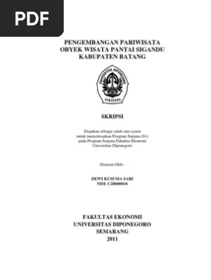 Skripsi Pariwisata