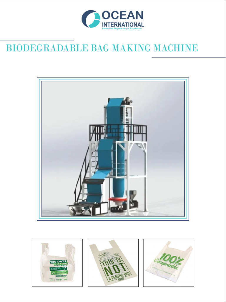 Biodegradable Bag Making Machine Overview | PDF
