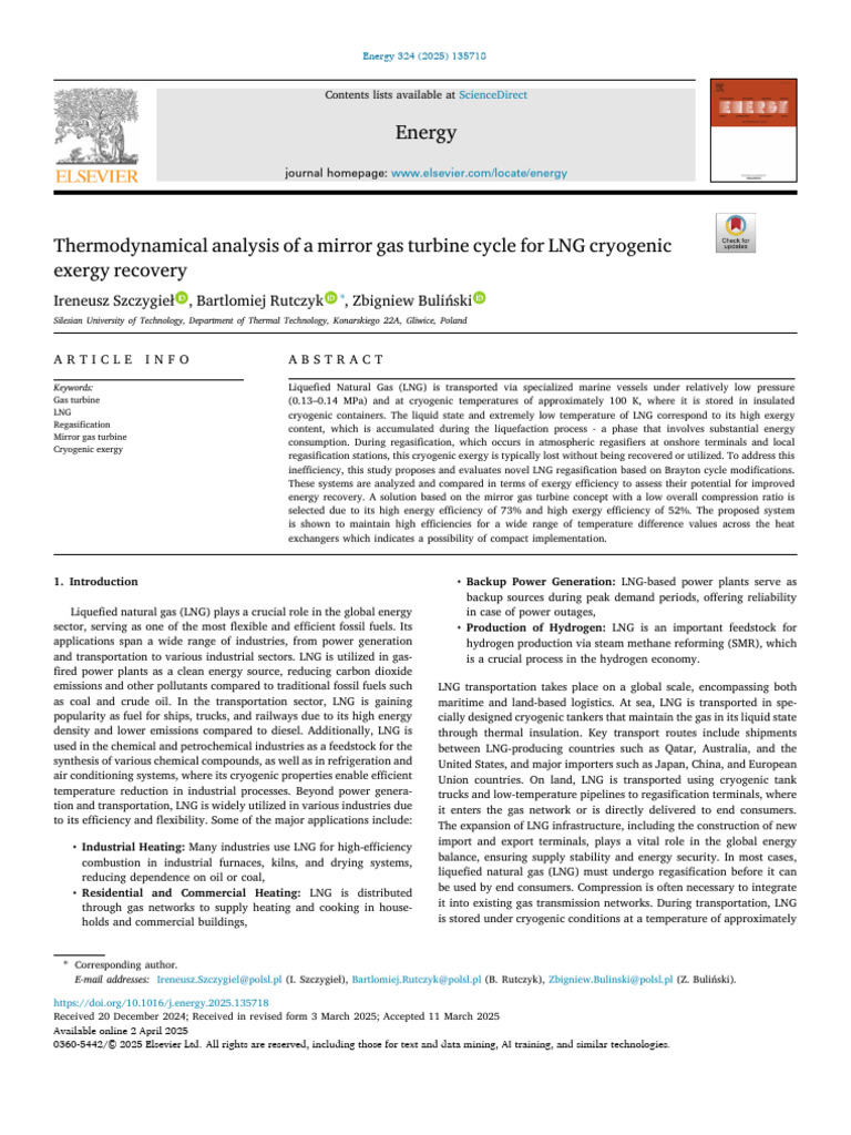 E For LNG | PDF | Liquefied Natural Gas | Exergy