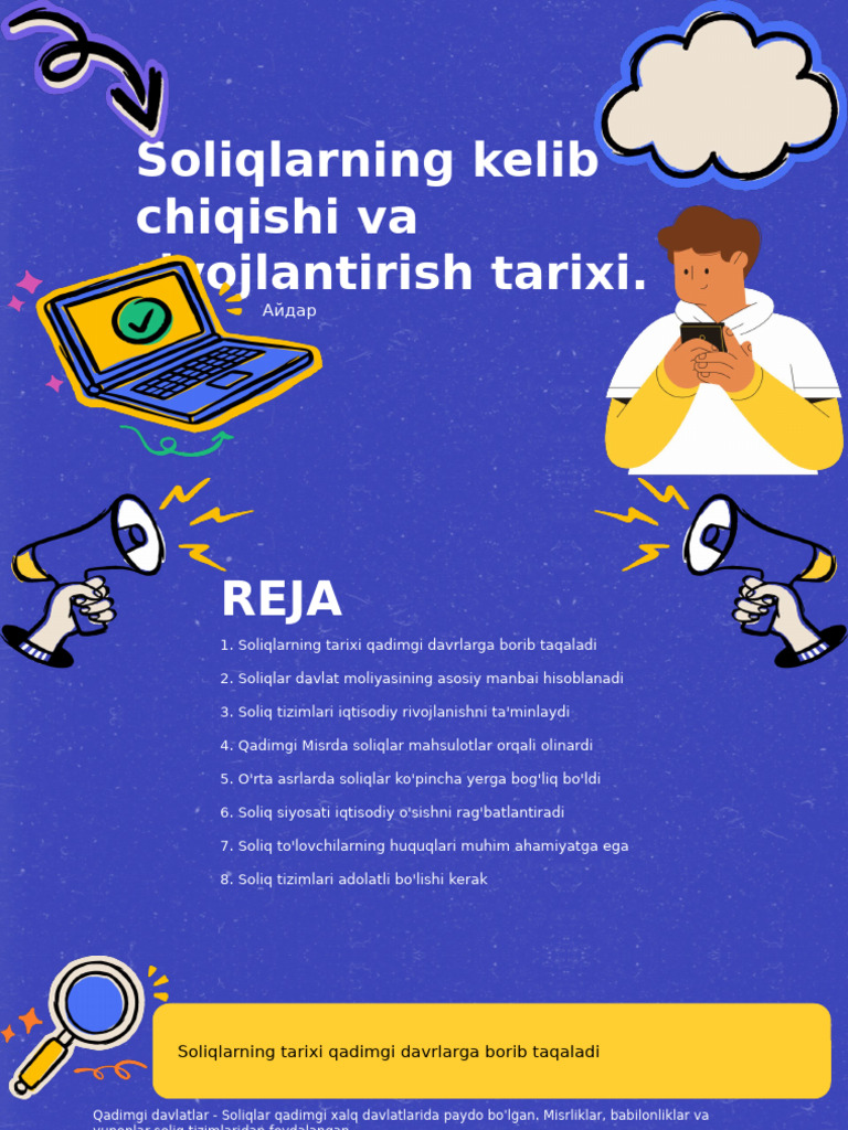 Soliqlarni Kelib Chiqishi | PDF
