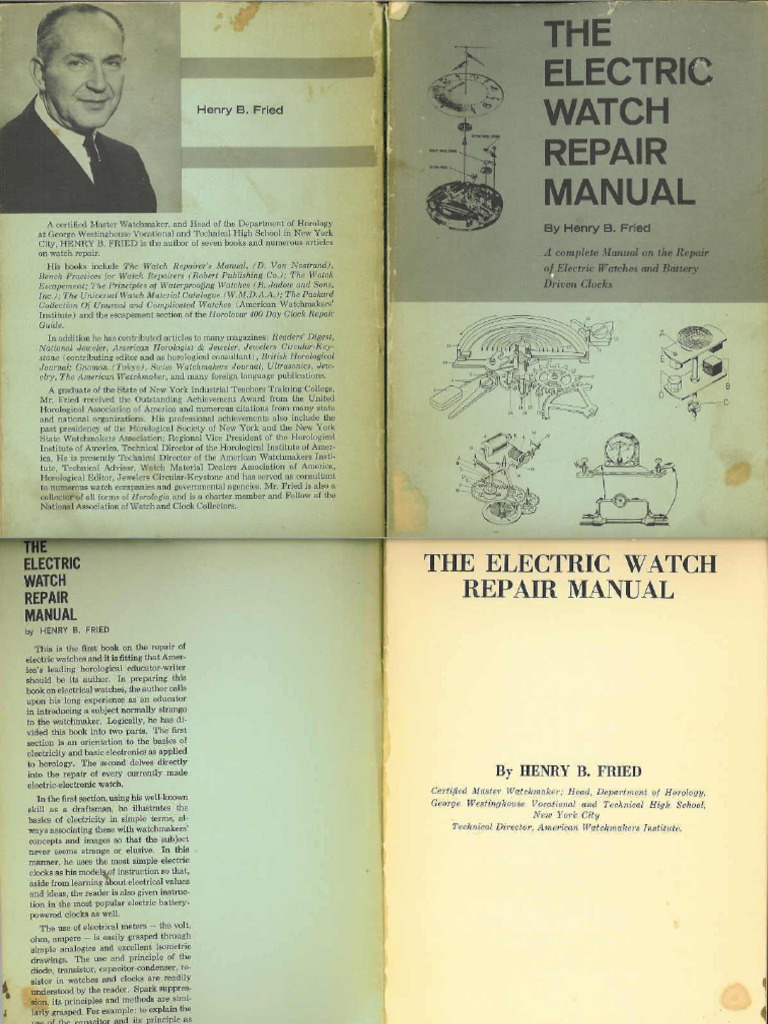 Electric Watch Repair Manual | PDF