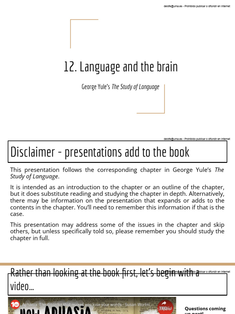 Language Processing in the Brain | PDF | Cognitive Psychology ...