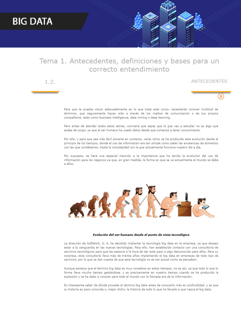 Evolución del Big Data y su Impacto Empresarial | PDF | Procesamiento ...
