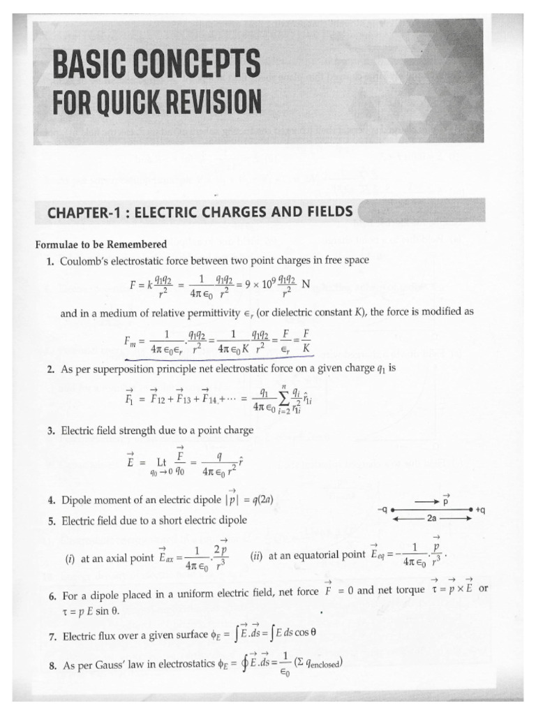Phys All Chap Revision | PDF