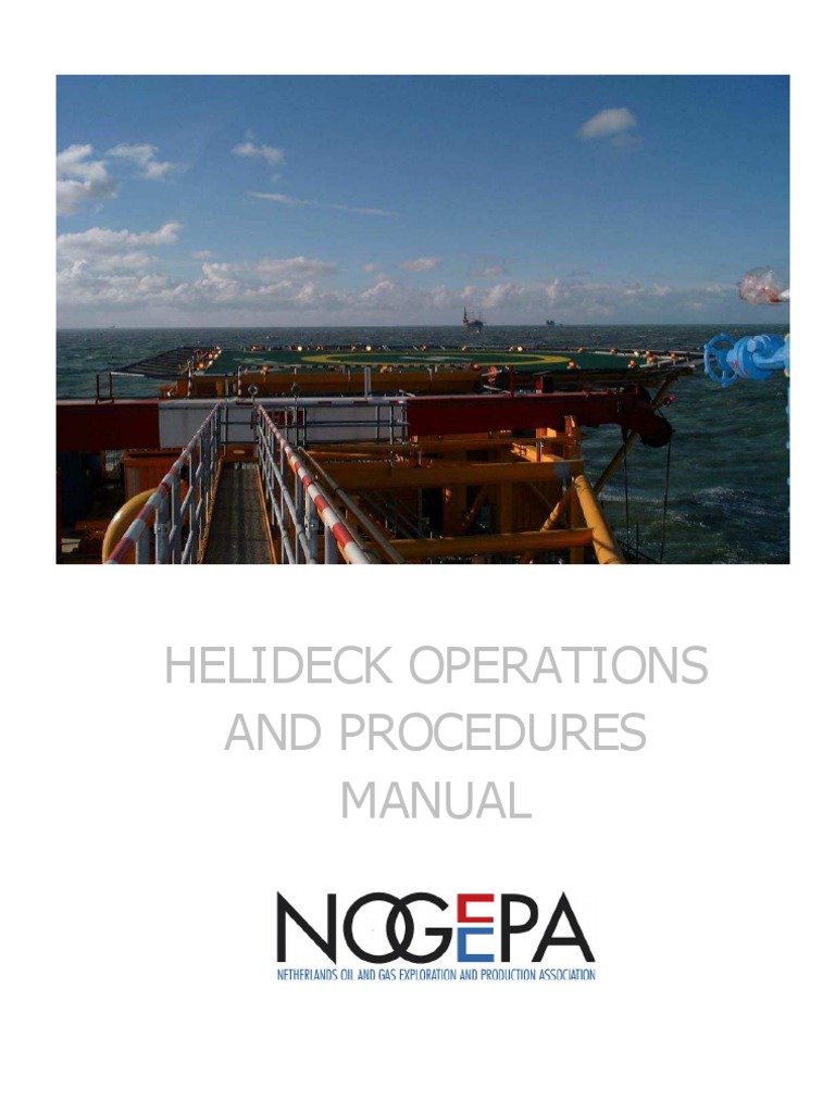 NG14 en 090930 Helideck Procedures Manual Rev1 PDF Dangerous Goods