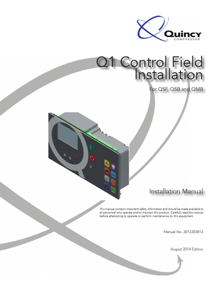 Q1 Control Field Installation Instructions - 16!09!2014 | PDF | Legal ...