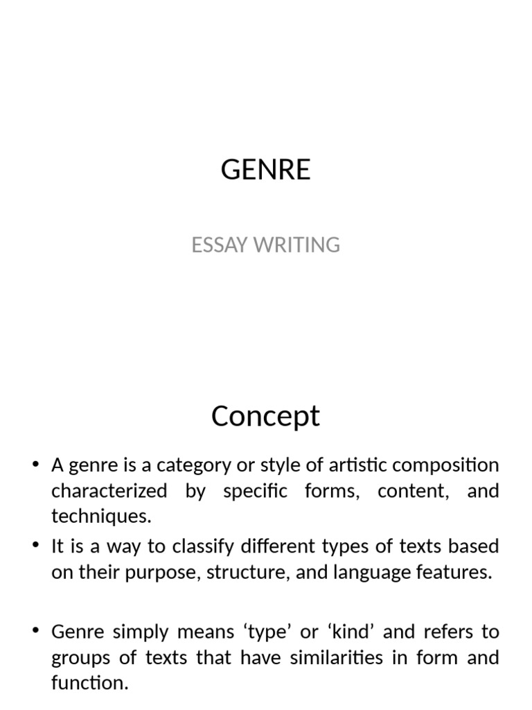 Genre | PDF