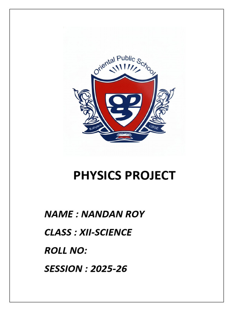 Physics Project | PDF