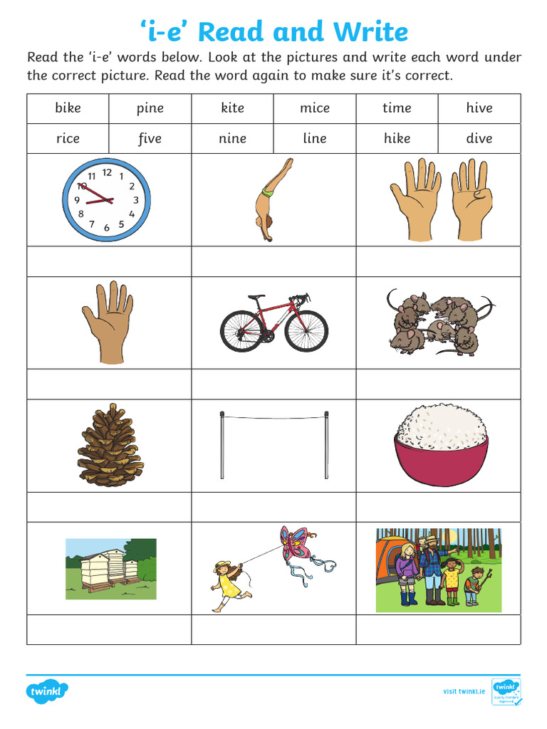 Roi L 53776 Magic e With Ie Read and Write Activity Sheet English Ver 5 ...