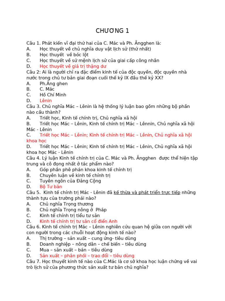 Chương 1 (KTCT) | PDF