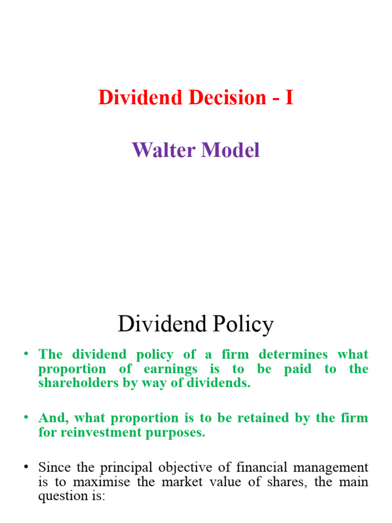 202005301230205783Nagendra Applied Walter Model (1) | PDF | Dividend ...