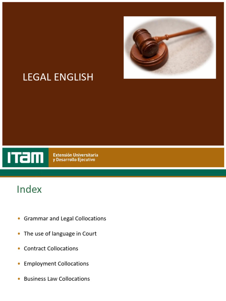 Legal English: Key Collocations Guide | PDF | Damages | Business