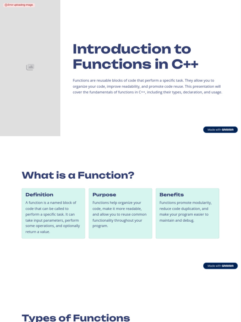 Functions C++ | PDF | Parameter (Computer Programming) | Computer Science