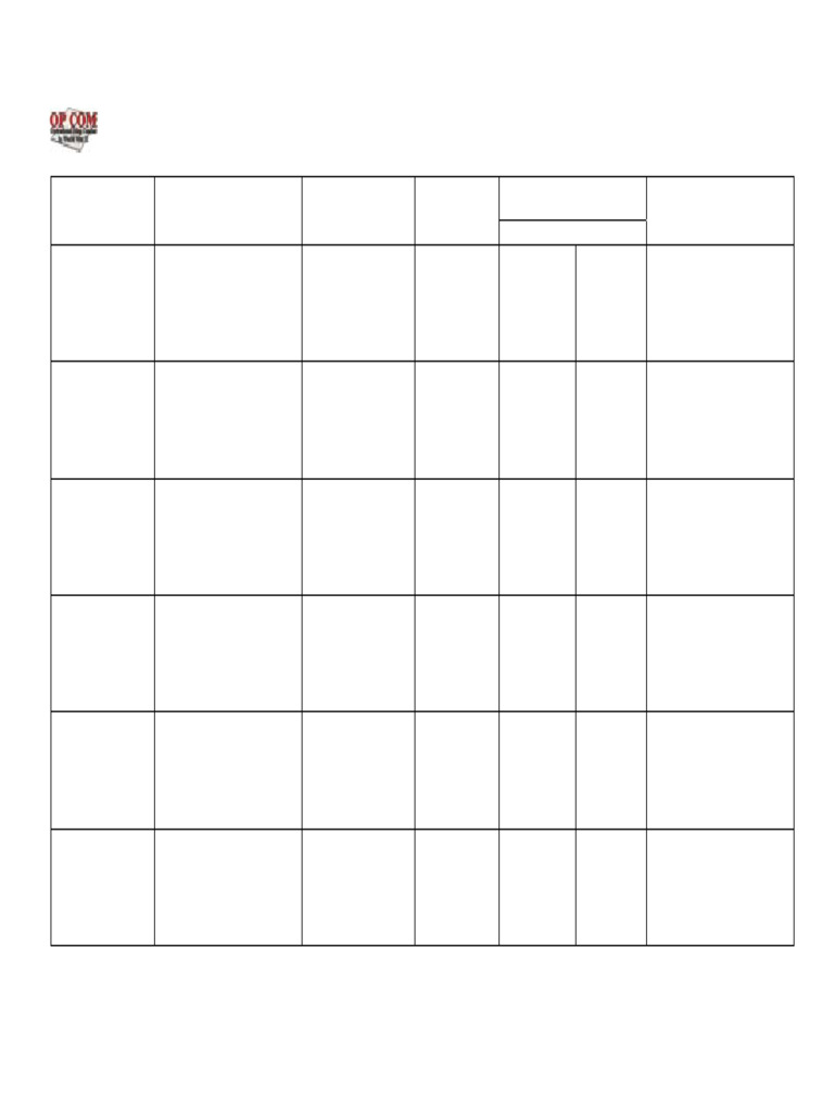Team Game Order Sheet Template | PDF