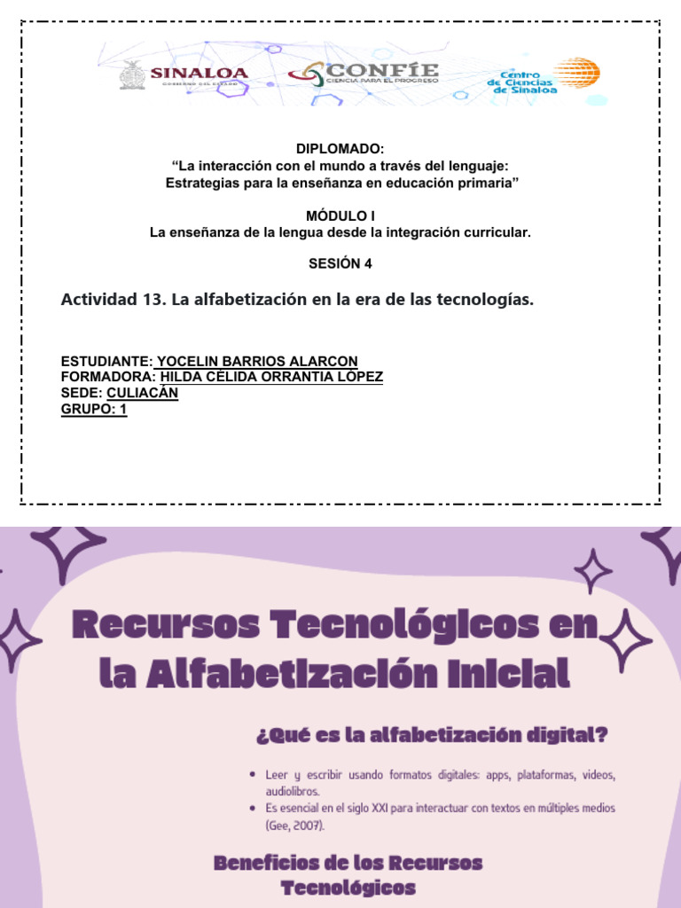 BARRIOS Yocelin Act13 | PDF | Literatura | Fónica