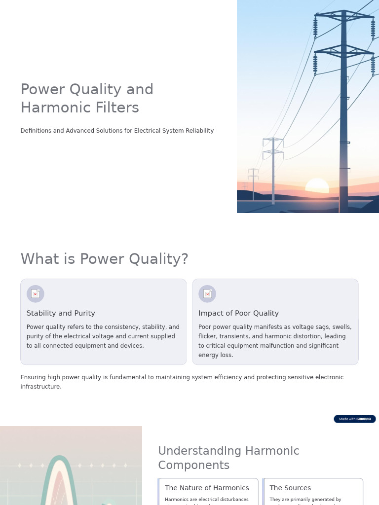 Power Quality & Harmonic Filter Solutions | PDF | Electronic Filter ...