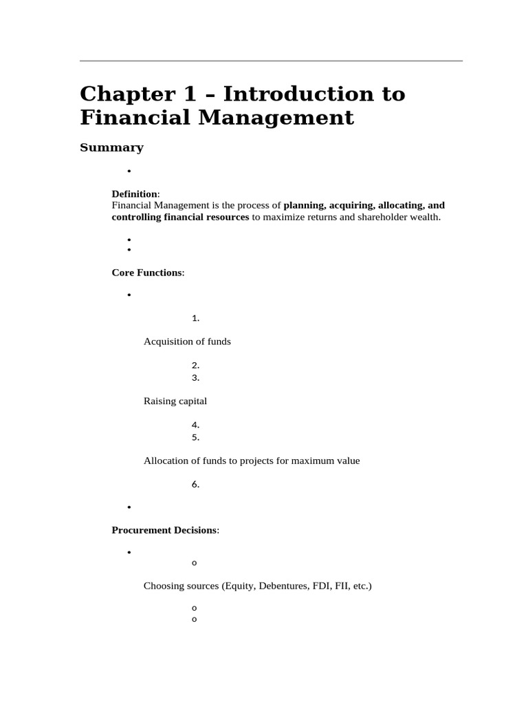 Financial Management | PDF | Net Present Value | Internal Rate Of Return