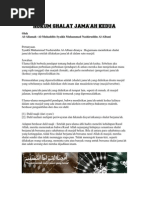 Download Hukum Shalat Jamaah Kedua - Syaikh Nashruddin Al-Albani by ninetriple1 SN9539428 doc pdf