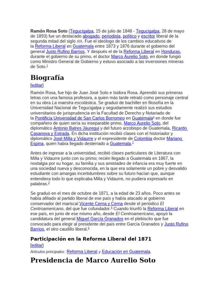 Ramón Rosa Soto e | PDF