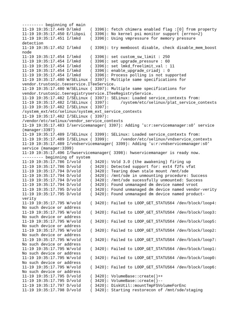 Android System Log Analysis | PDF | Utility Software | Data Management