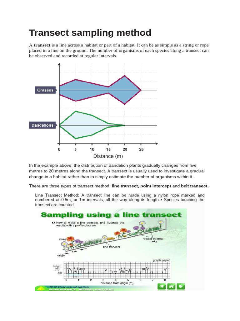 Transect and Catena Sampling Method | PDF | Earth Sciences | Physical ...