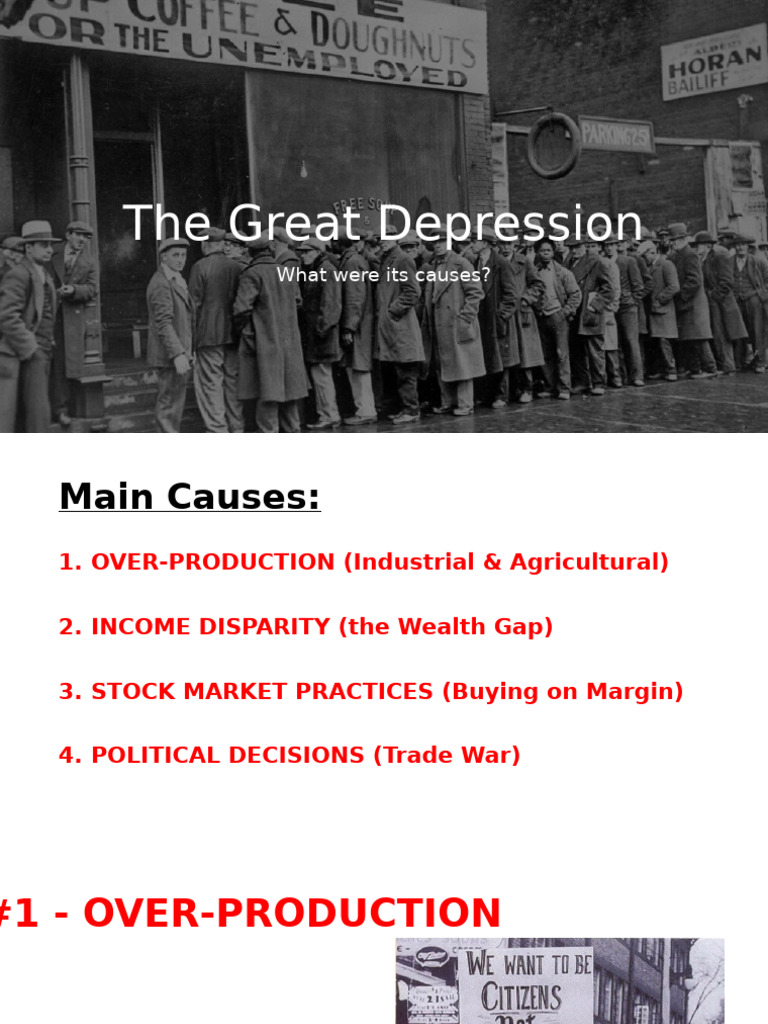 Lesson+#01+ +Causes+of+the+Great+Depression | PDF | Stocks | Great ...