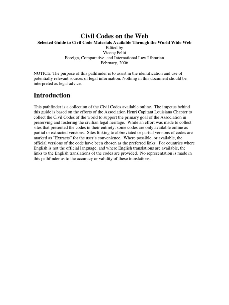 Online Civil Codes Directory | PDF | Moldova | Russia