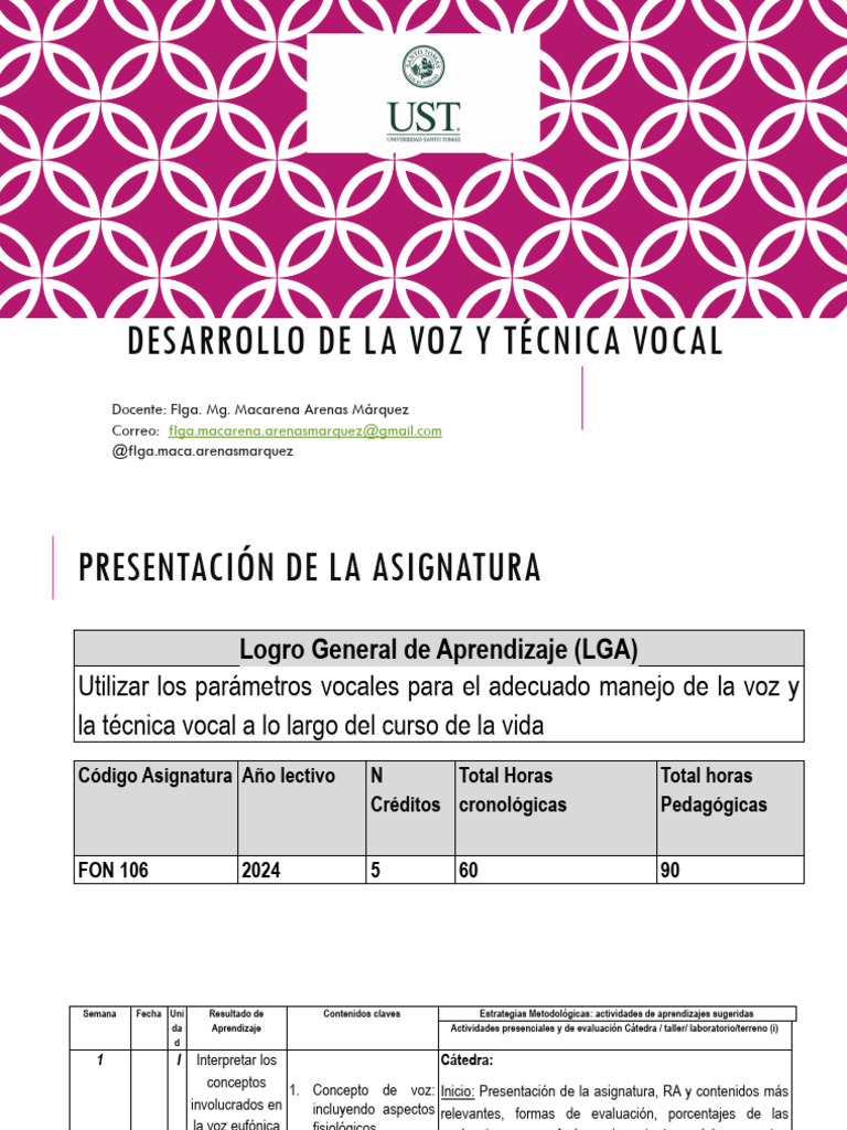 Desarrollo de La Voz y Técnica Vocal CLASE 1 | PDF | Musicología