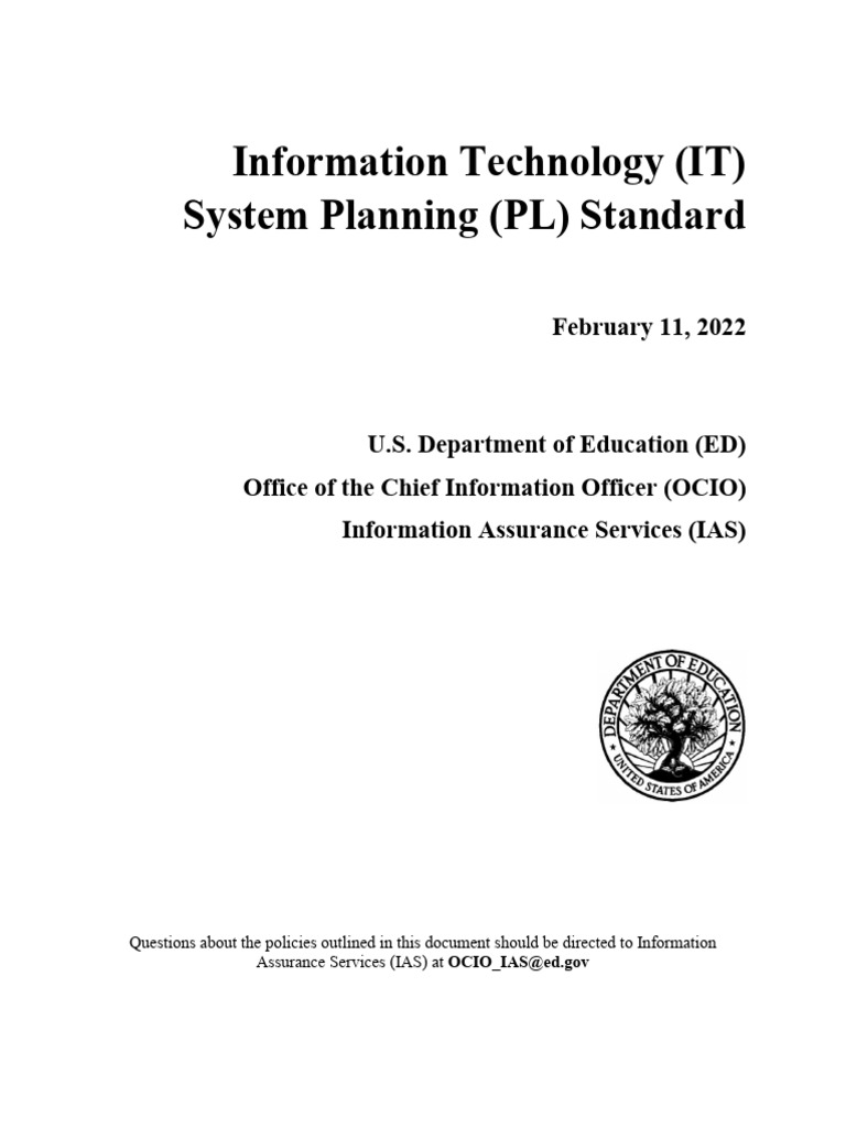 IT System Planning Standards Overview | PDF | Computer Security | Security