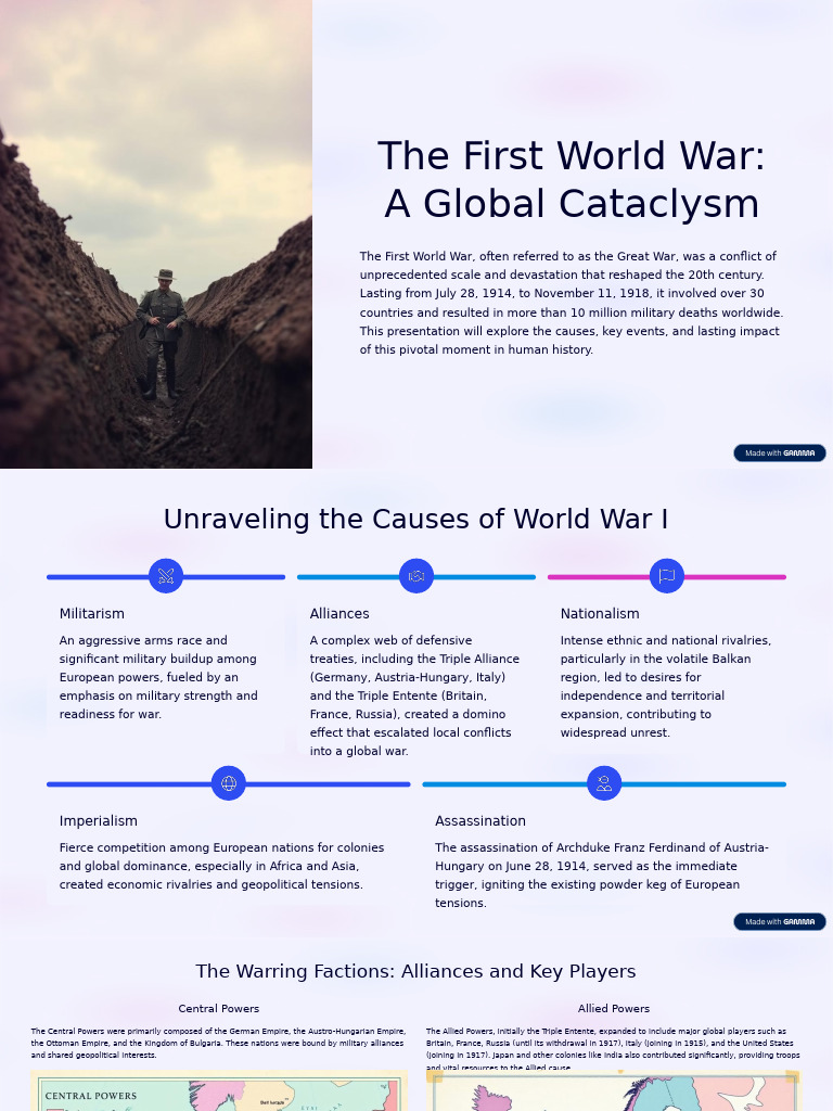 Causes and Impact of World War I | PDF | Western Front (World War I ...