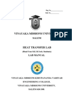 Heat Transfer Lab Manual