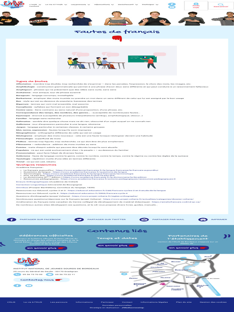 Types de fautes de français à éviter | PDF | Langue française | Grammaire