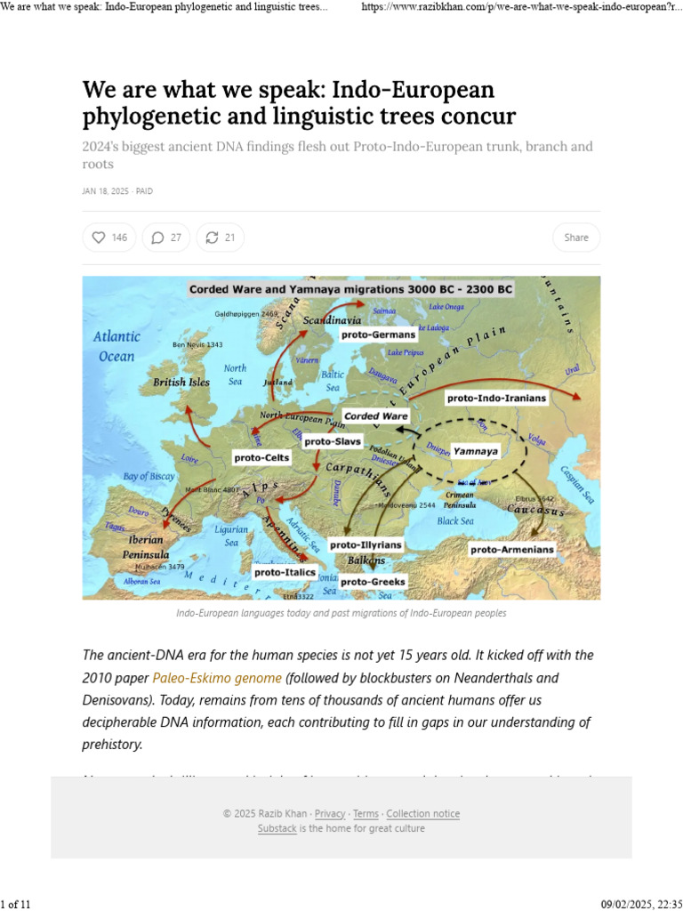 We Are What We Speak_ Indo-European Phylogenetic and Linguistic Trees ...