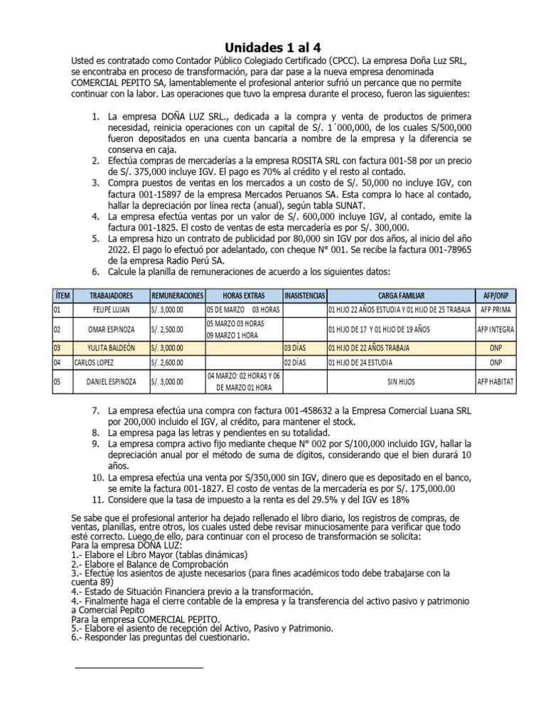 Examen Final Contabilidad Financiera 2 | PDF | Contabilidad ...