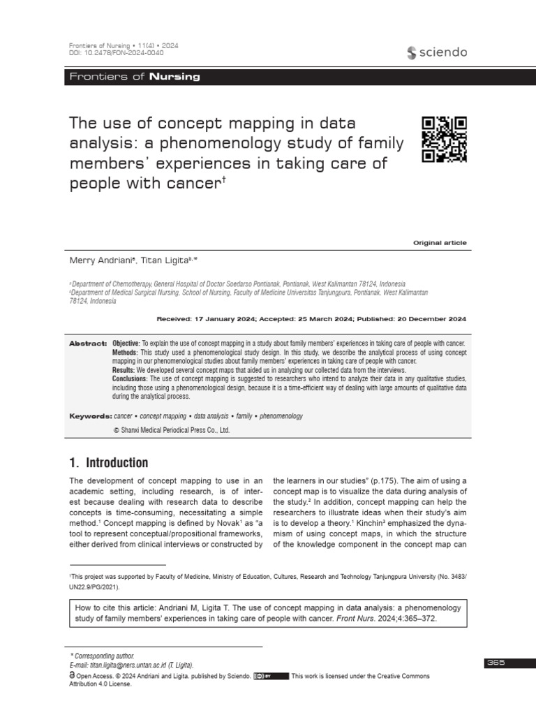 The Use of Concept Mapping in Data Analysis: A Phenomenology Study of ...