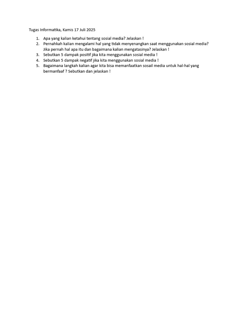 Tugas Informatika | PDF