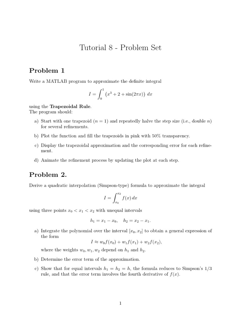 Tutorial 8 - PDF | PDF