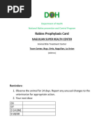 DOH Rabies PEP Guidelines 2024 | PDF