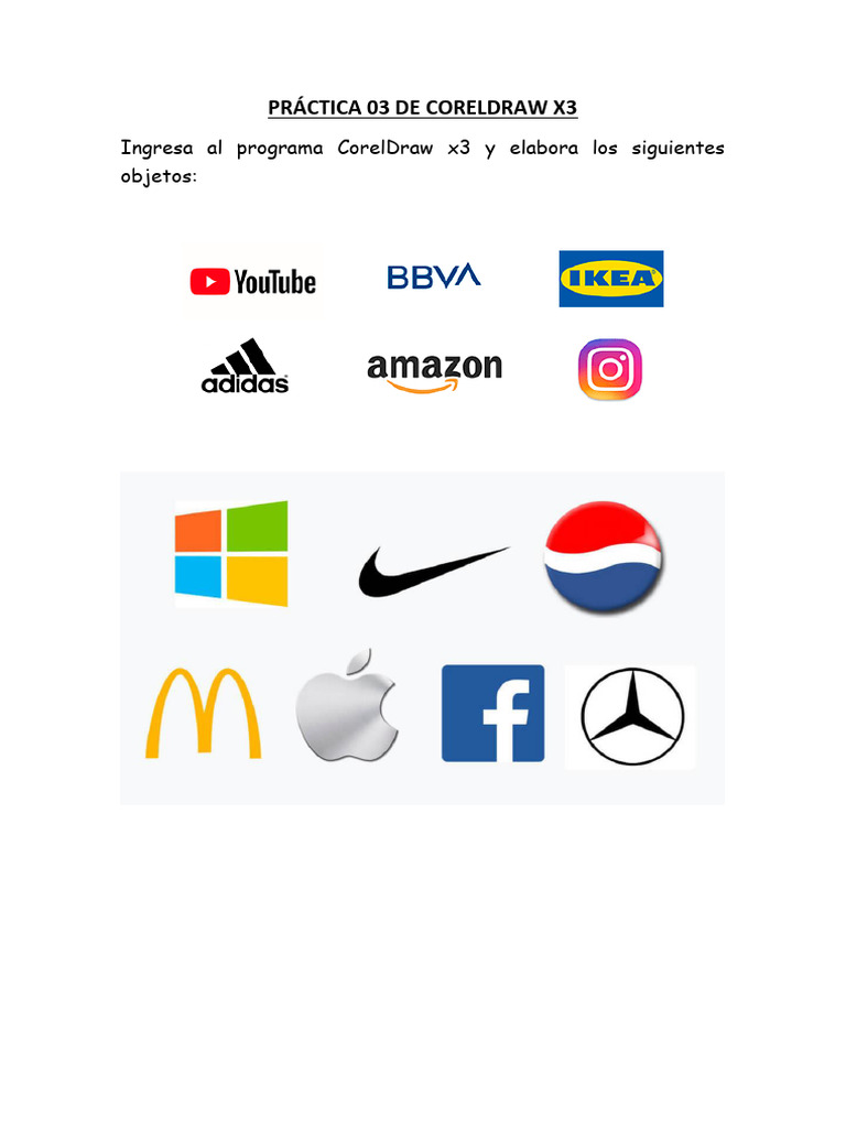 Práctica 03 de Coreldraw x3 | PDF