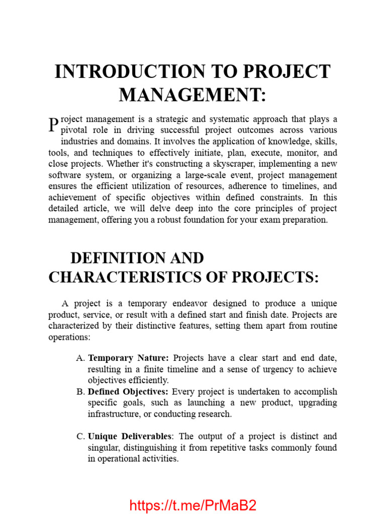 Project Management Fundamentals Guide | PDF | Project Management | Business