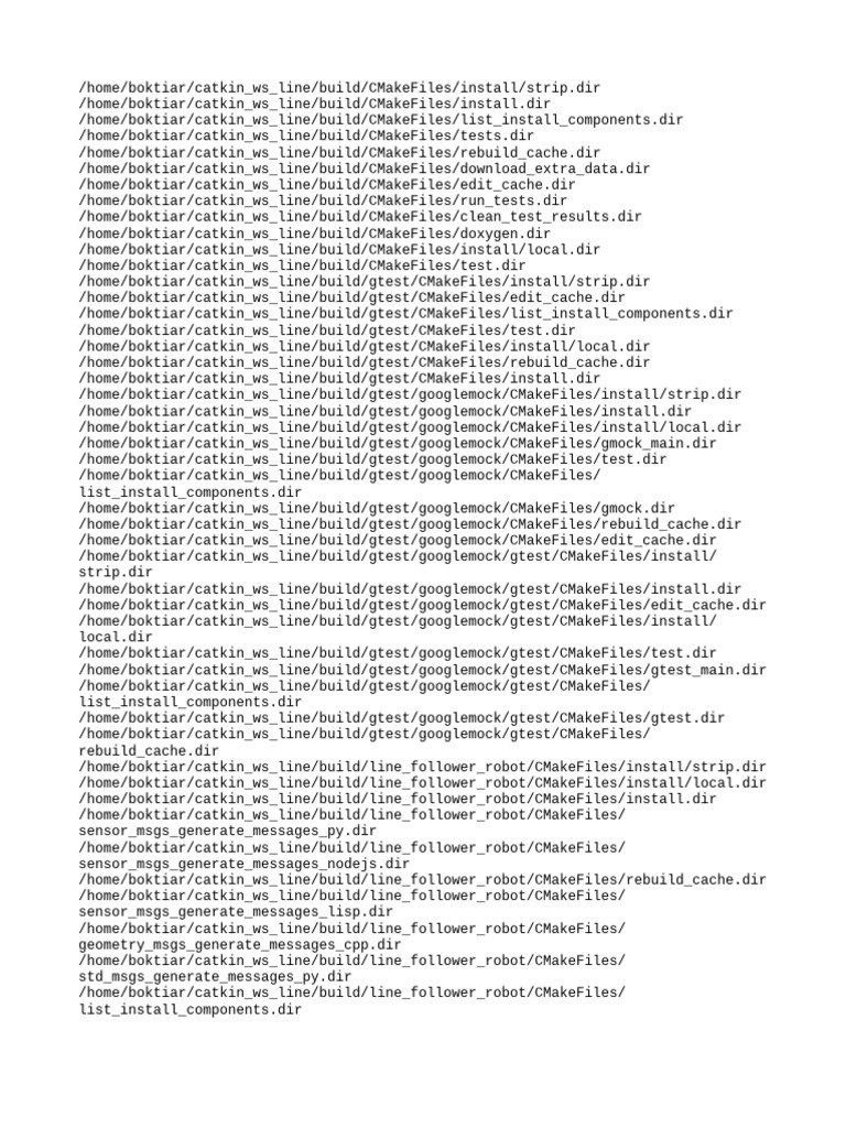 CMake Build Files for Line Follower Robot | PDF