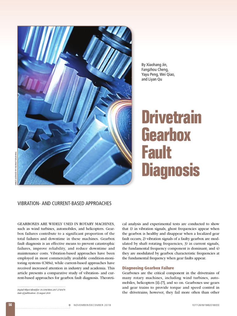 Drivetrain Gearbox Fault Diagnosis | PDF | Spectral Density | Phase (Waves)